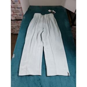 Josephine Chaus Dress Pants Size 10 Womens Green Side Zip Pull On Silk NWT